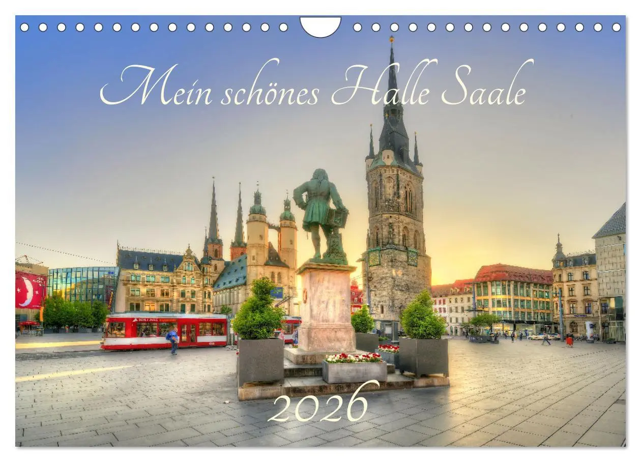 Cover: 9783457684429 | Mein schönes Halle Saale 2026 (Wandkalender 2026 DIN A4 quer),...