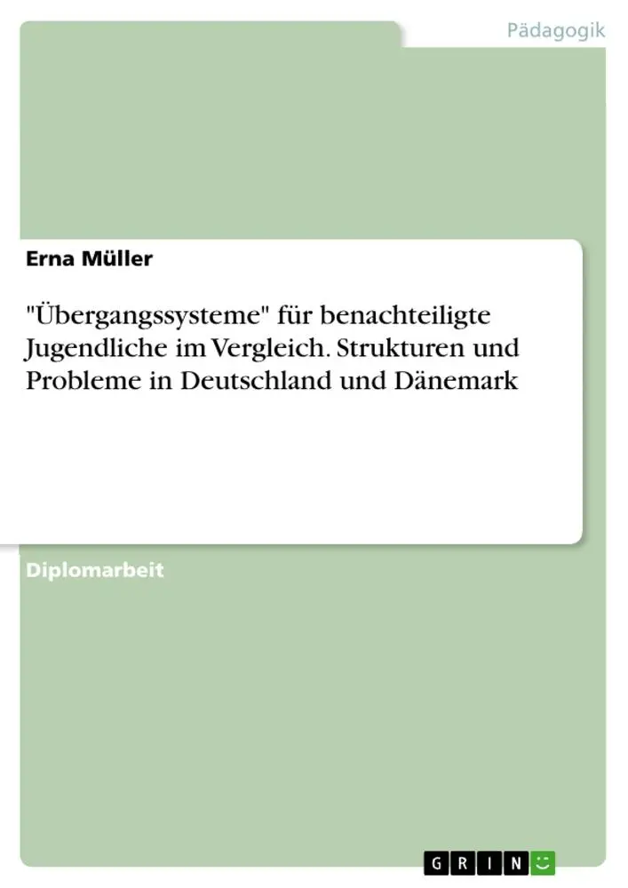 Cover: 9783640284429 | "Übergangssysteme" für benachteiligte Jugendliche im Vergleich....