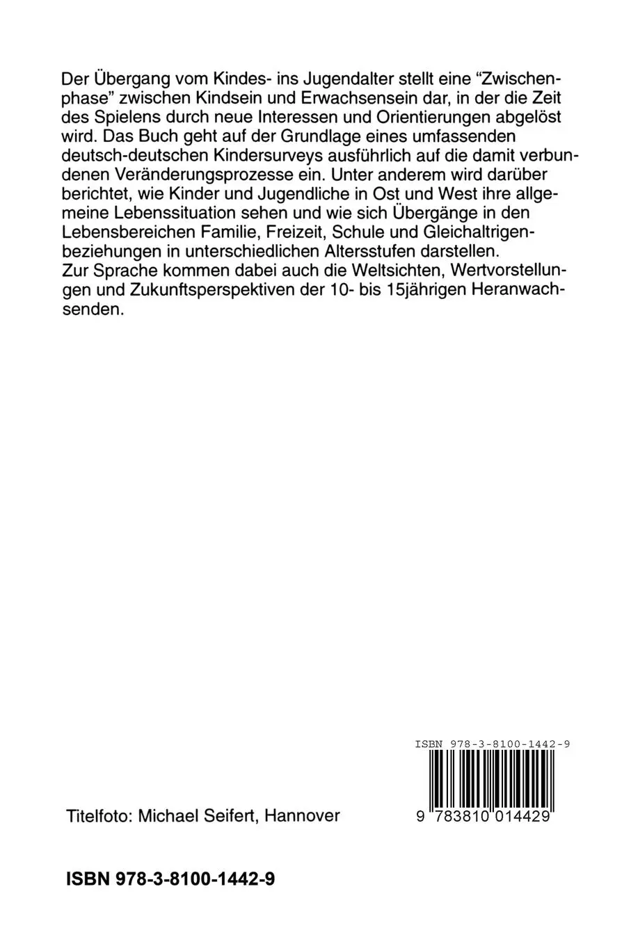 Rückseite: 9783810014429 | Vom Teddybär zum ersten Kuß | Peter Büchner (u. a.) | Taschenbuch