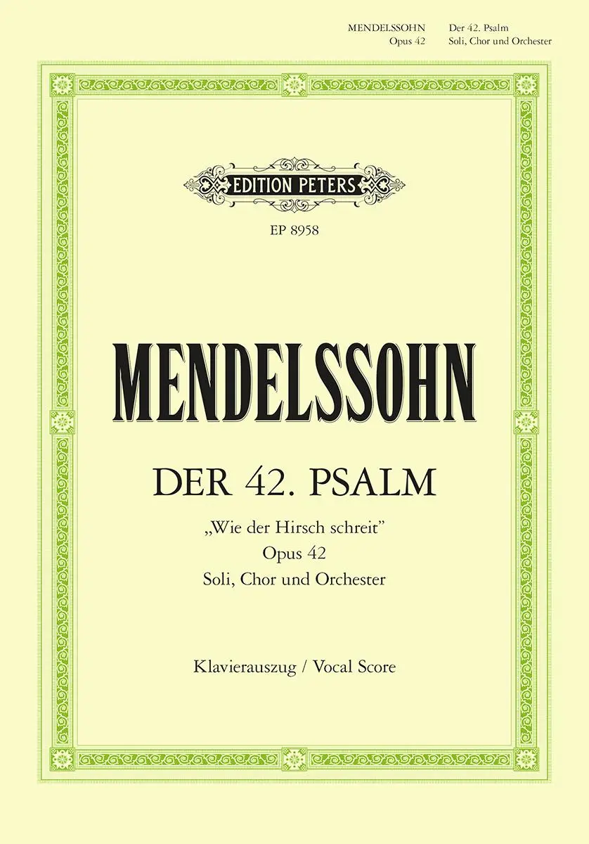 Cover: 9790014104429 | Psalm 42 Wie Der Hirsch Schreit Op. 42 (Vocal Score) | Cornelis | Buch