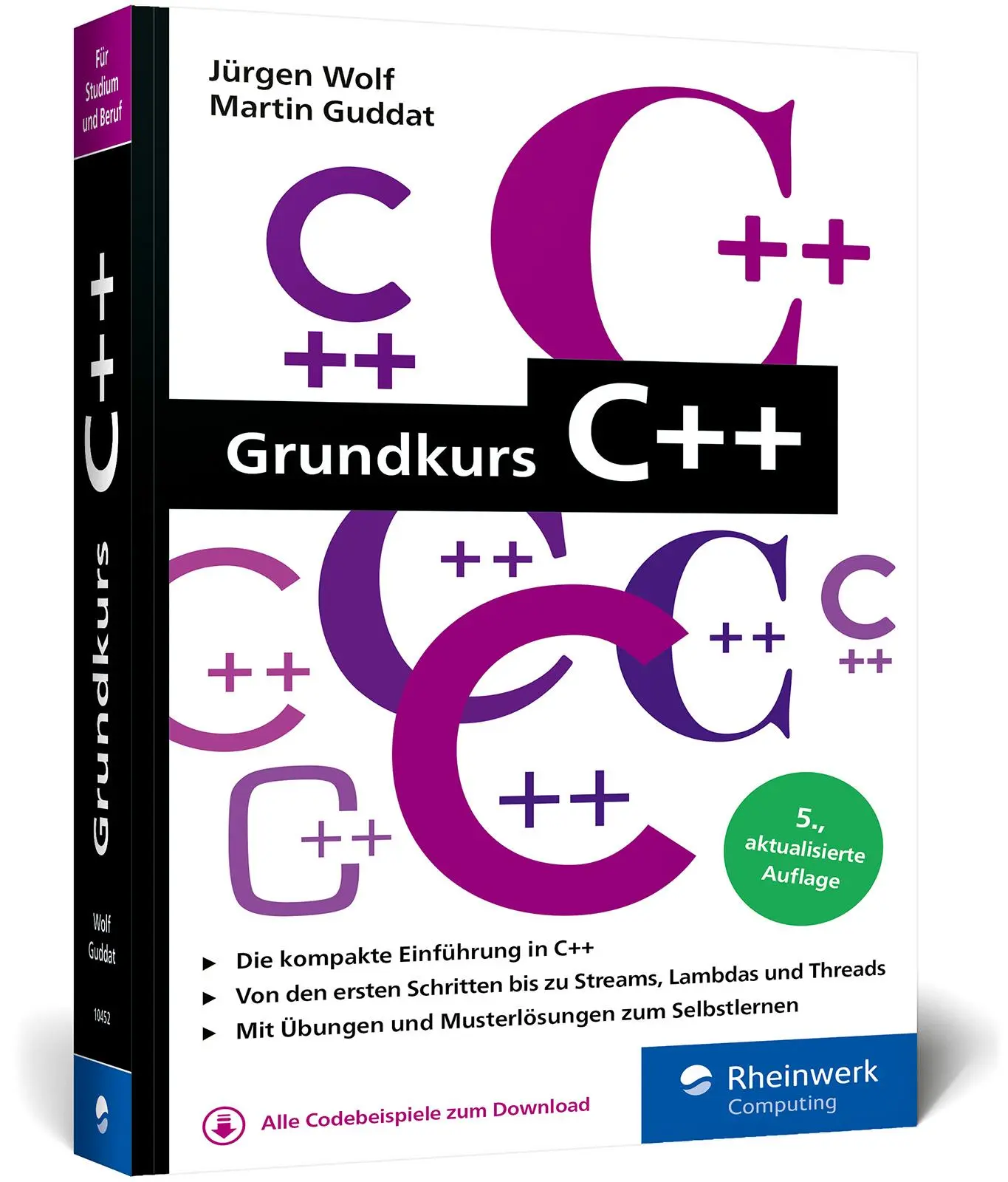 Cover: 9783367104529 | Grundkurs C++ | Jürgen Wolf (u. a.) | Taschenbuch | 542 S. | Deutsch