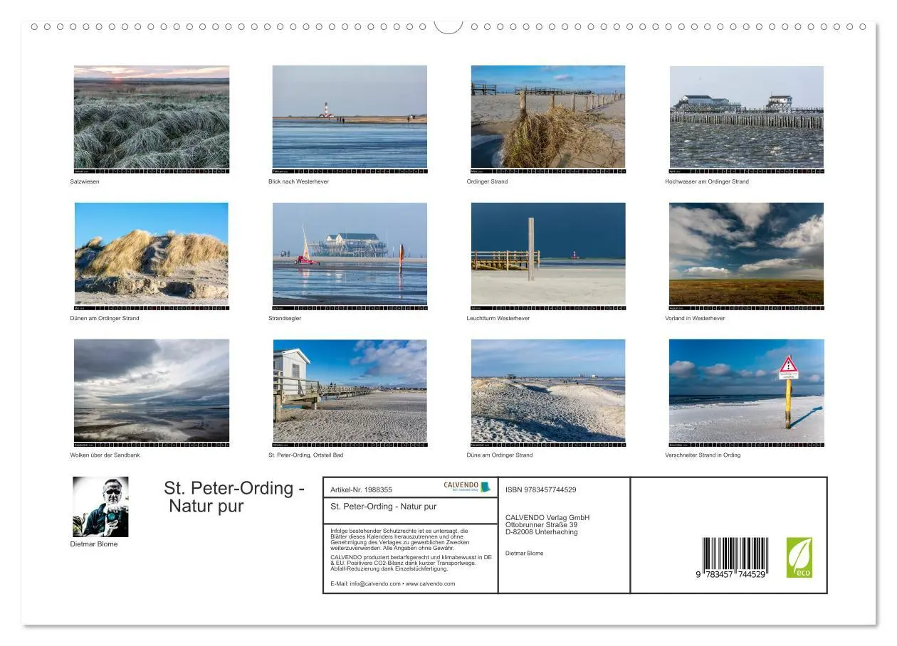 Bild: 9783457744529 | St. Peter-Ording - Natur pur (hochwertiger Premium Wandkalender...