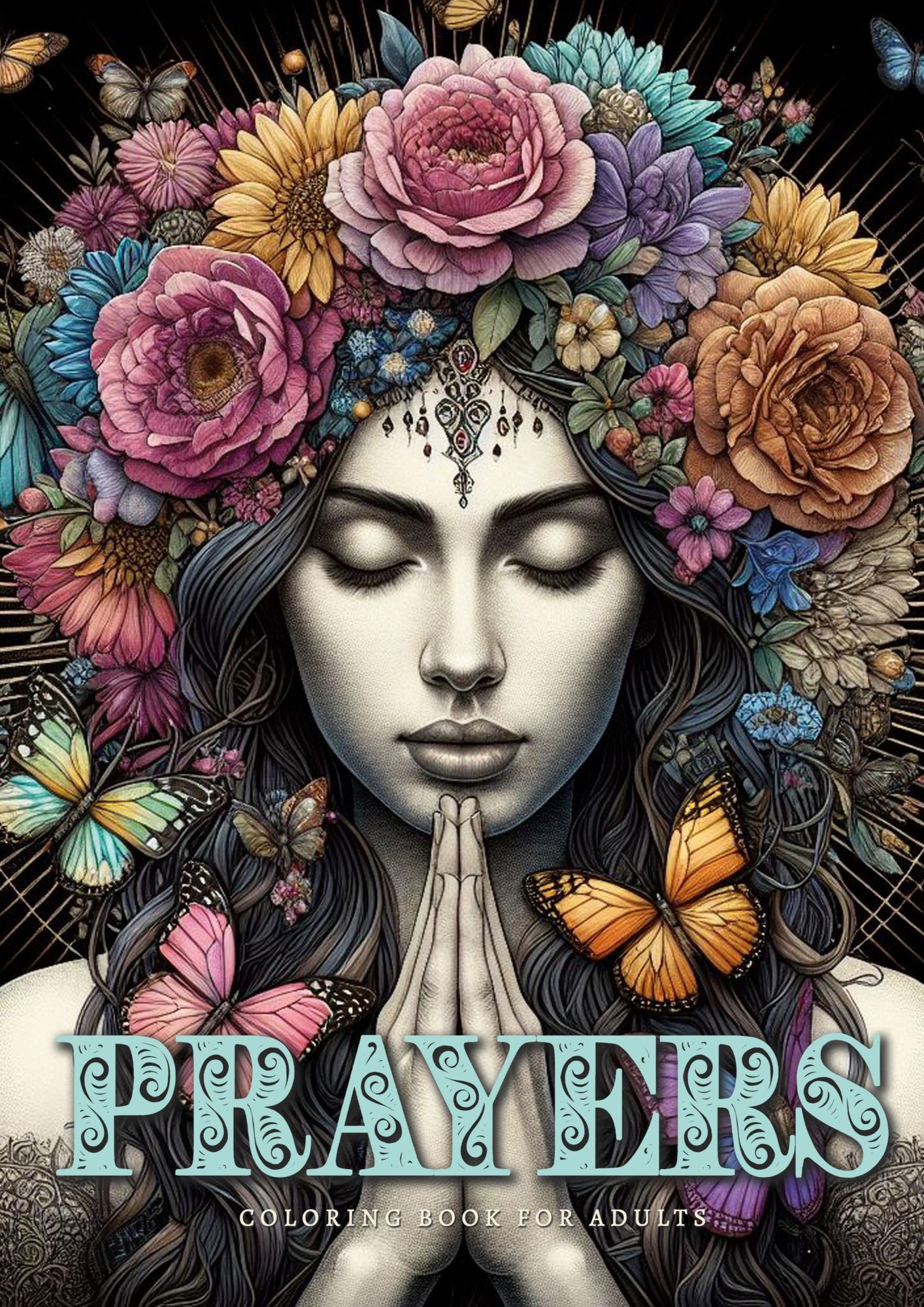 Cover: 9783758494529 | Prayers Coloring Book for Adults | Monsoon Publishing | Taschenbuch