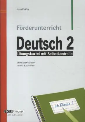 Cover: 9783897784529 | 2. Schuljahr | Karin Pfeiffer | Broschüre | 24 S. | Deutsch | 2012
