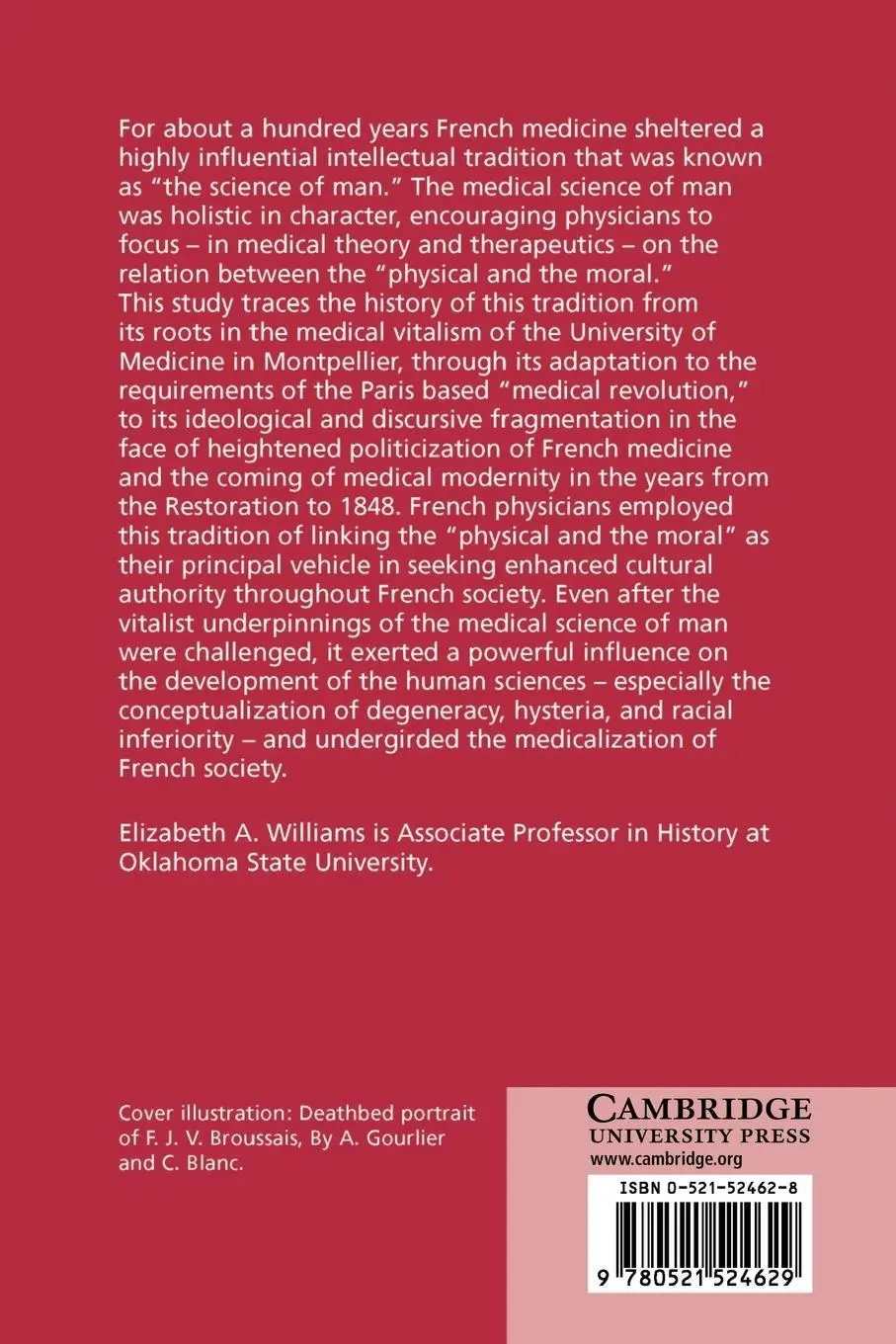 Rückseite: 9780521524629 | The Physical and the Moral | Elizabeth A. Williams (u. a.) | Buch