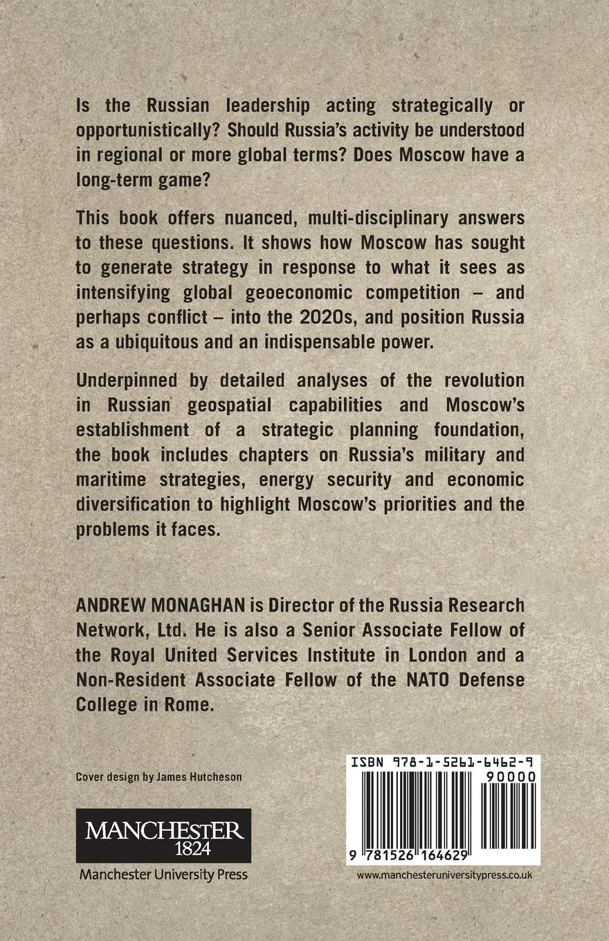 Rückseite: 9781526164629 | Russian Grand Strategy in the era of global power competition | Buch