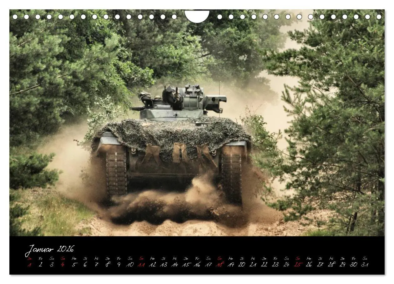 Bild: 9783516204629 | Schützenpanzer Marder (Wandkalender 2026 DIN A4 quer), CALVENDO...