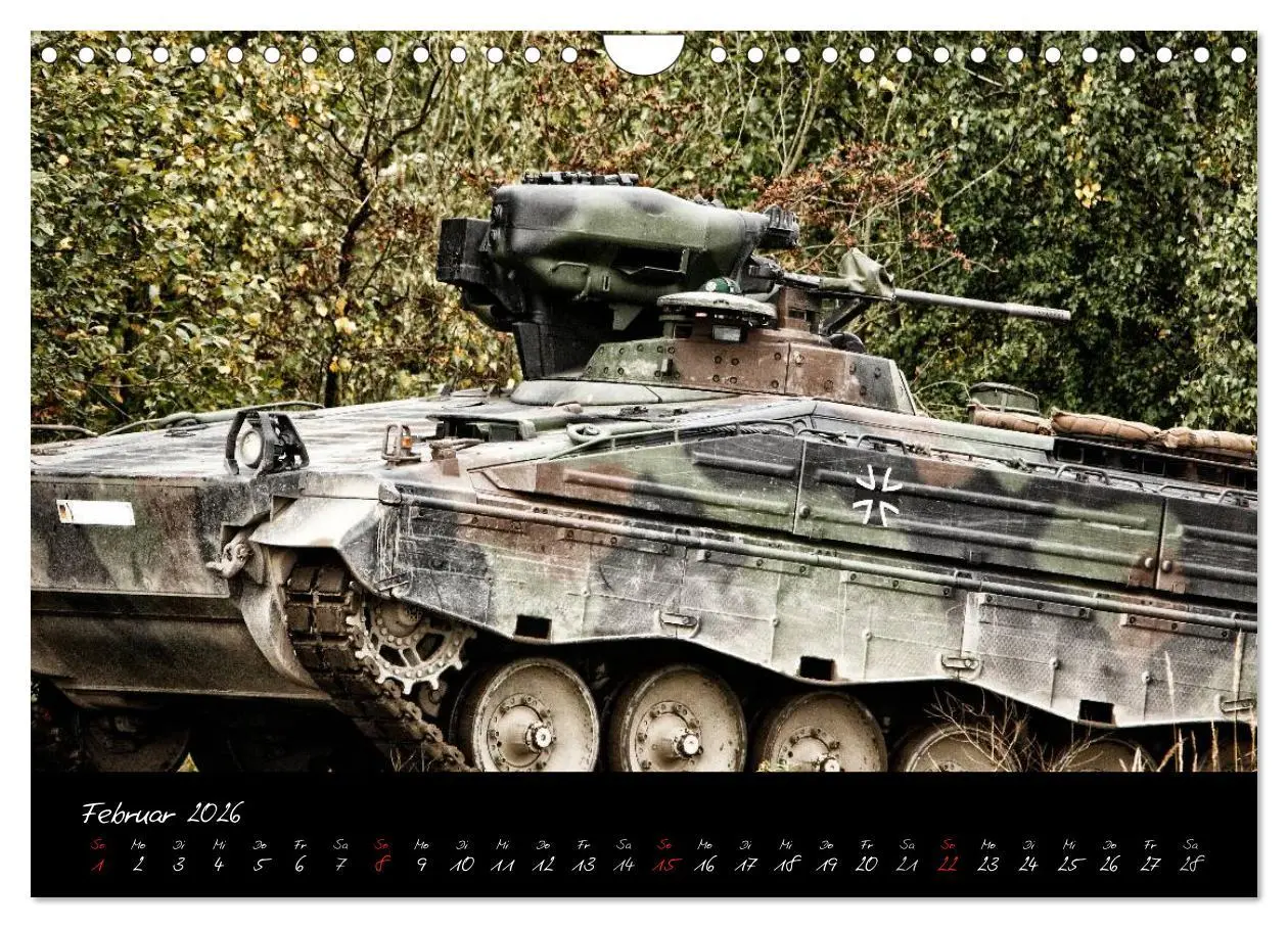 Bild: 9783516204629 | Schützenpanzer Marder (Wandkalender 2026 DIN A4 quer), CALVENDO...