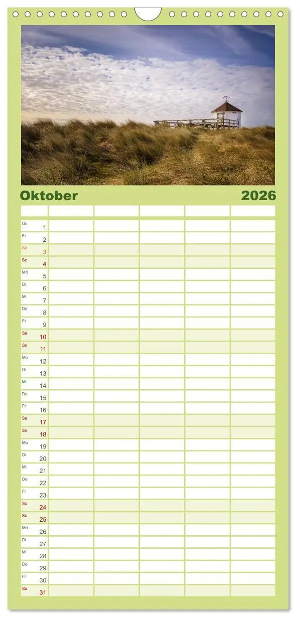 Bild: 9783516514629 | Familienplaner 2026 - Amrum - Eine farbenfrohe Insellandschaft mit...