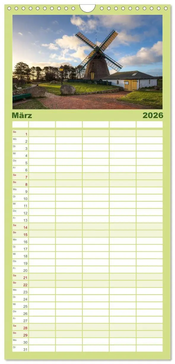 Bild: 9783516514629 | Familienplaner 2026 - Amrum - Eine farbenfrohe Insellandschaft mit...