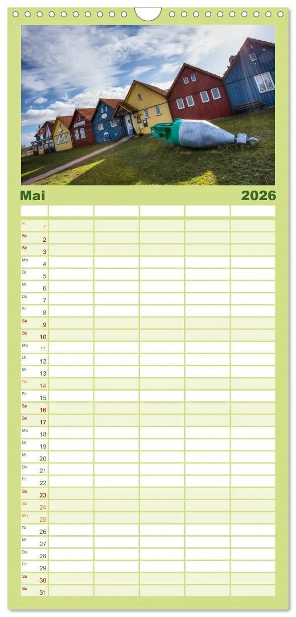 Bild: 9783516514629 | Familienplaner 2026 - Amrum - Eine farbenfrohe Insellandschaft mit...