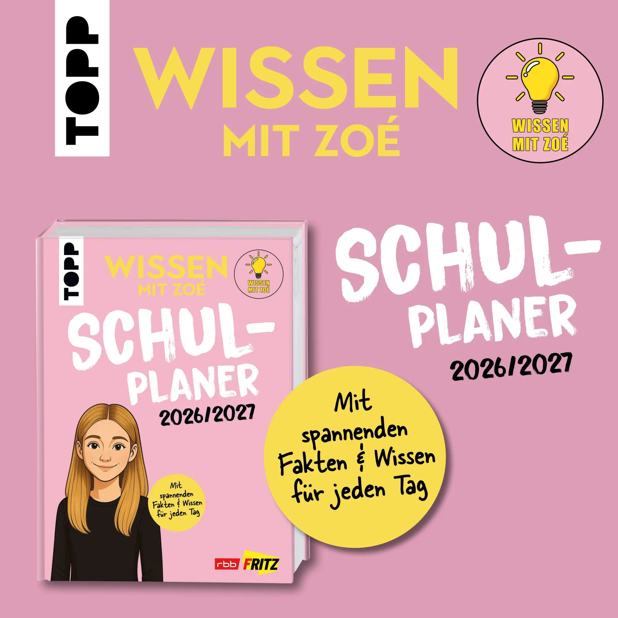 Bild: 9783735854629 | Wissen mit Zoé: Schulplaner 2026/2027 | Wissen mit Zoé | Buch | 160 S.