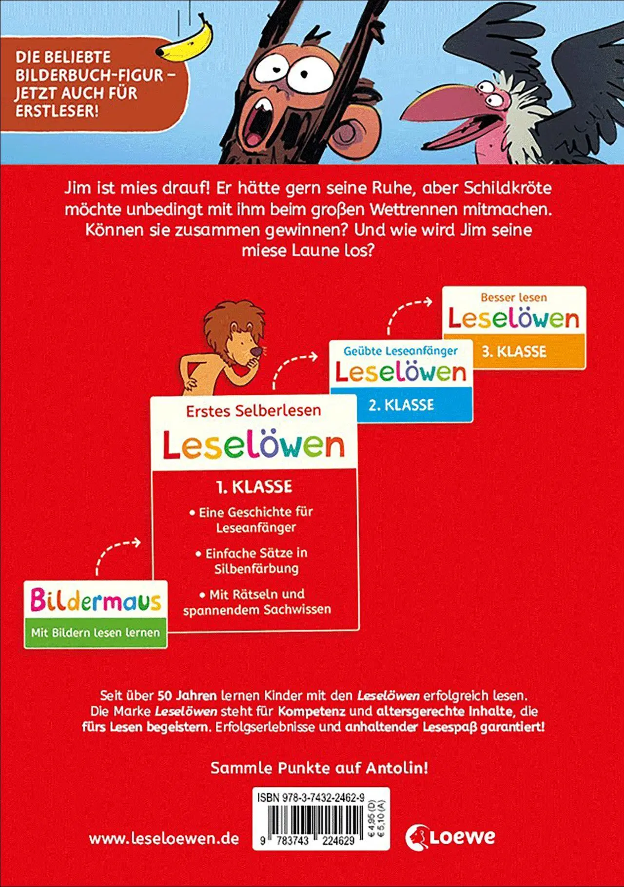 Bild: 9783743224629 | Leselöwen 1. Klasse - Jim ist mies drauf - Fertig, los...Banane!