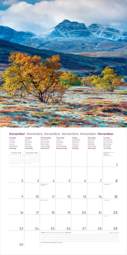 Bild: 9783965914629 | Farben der Erde - KUNTH Broschurkalender 2026 | Kalender | 28 S.