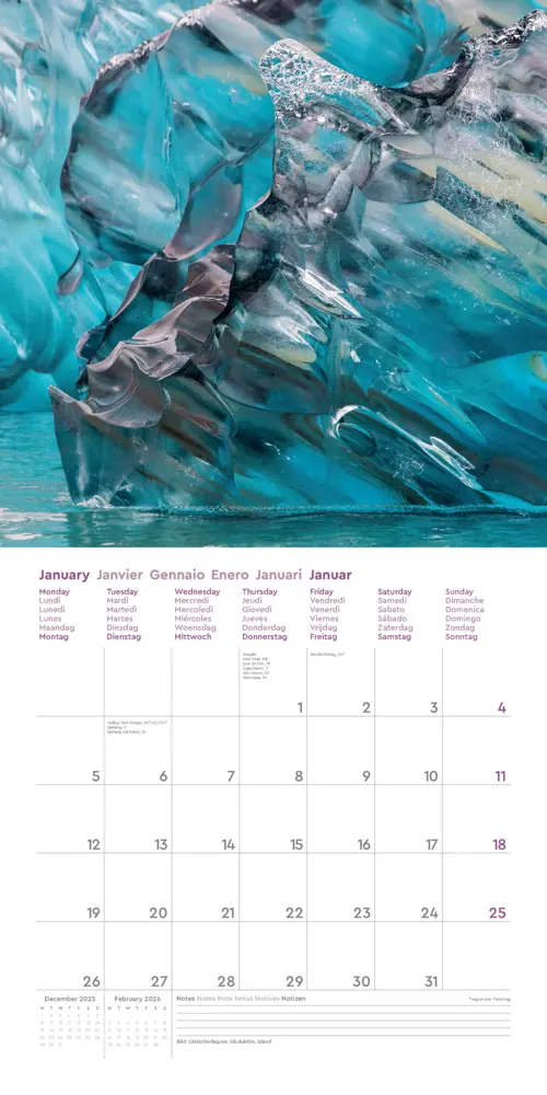 Bild: 9783965914629 | Farben der Erde - KUNTH Broschurkalender 2026 | Kalender | 28 S.