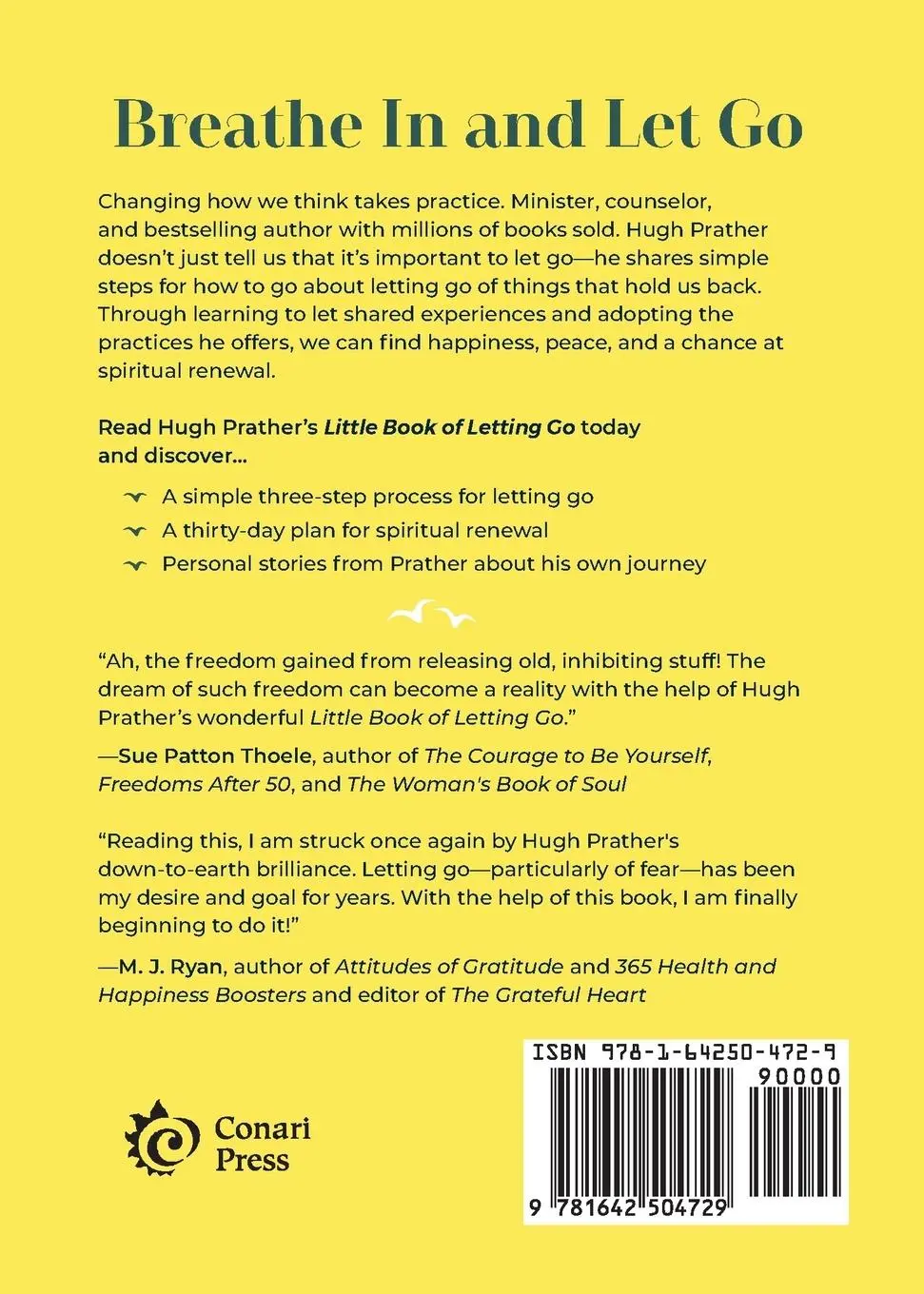 Rückseite: 9781642504729 | Little Book of Letting Go | Hugh Prather | Taschenbuch | Englisch