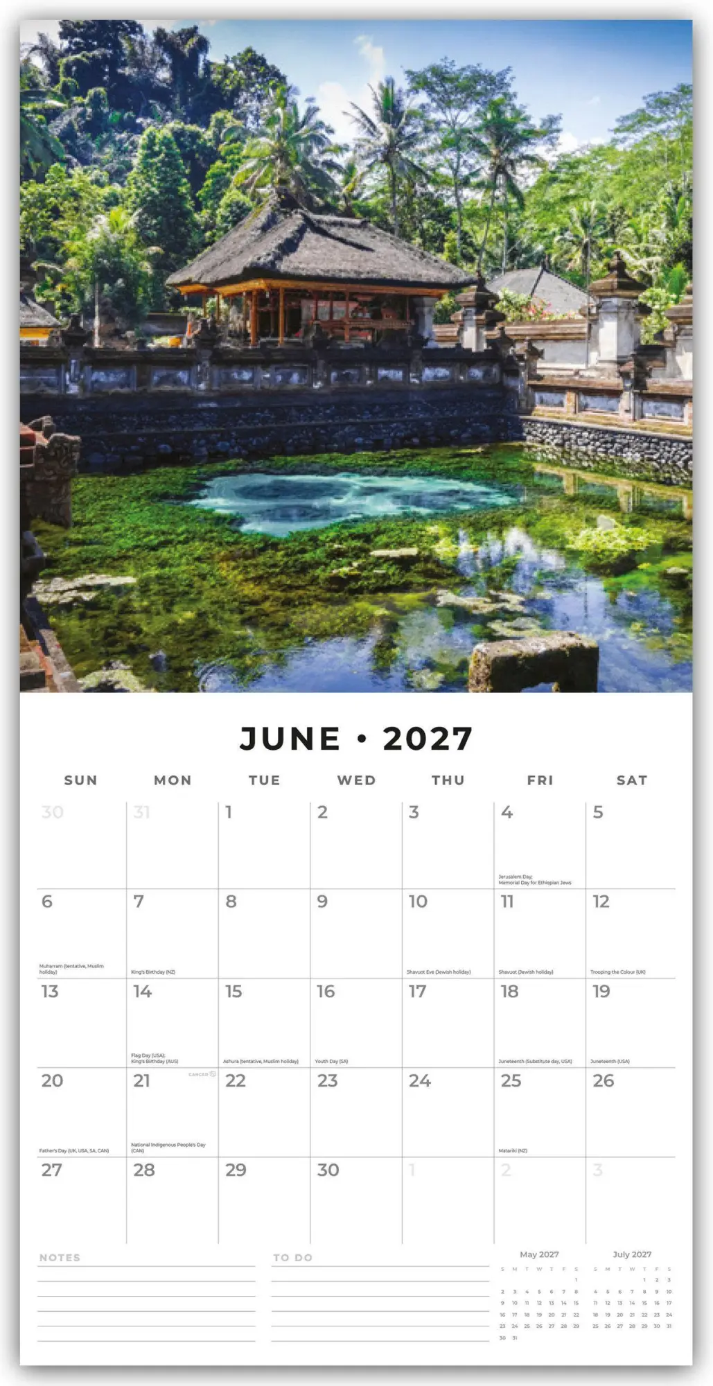 Bild: 9781837014729 | Bali 2027 - 16-Monatskalender | Robin Red | Kalender | 28 S. | Deutsch