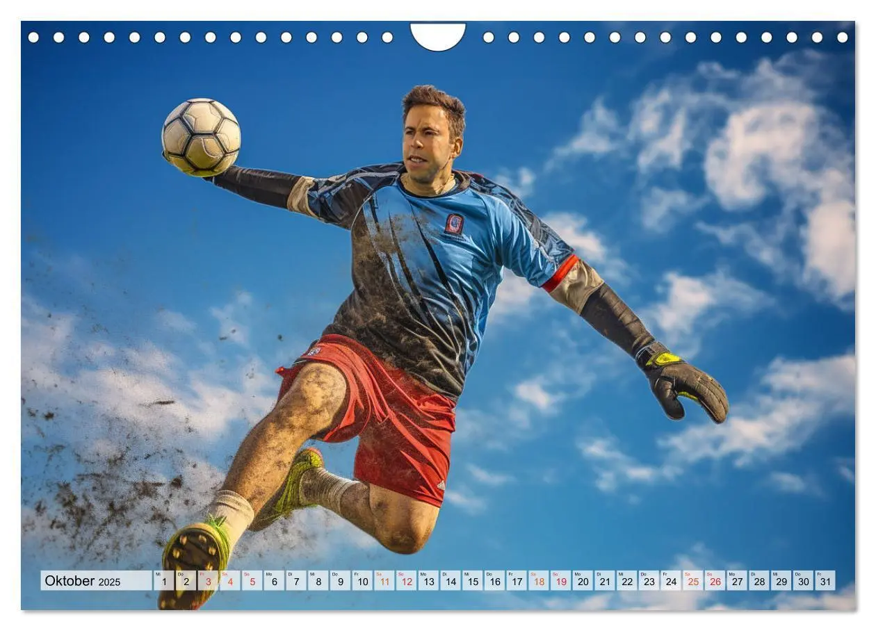 Bild: 9783383784729 | Fussball - Tormann in Aktion (Wandkalender 2025 DIN A4 quer),...
