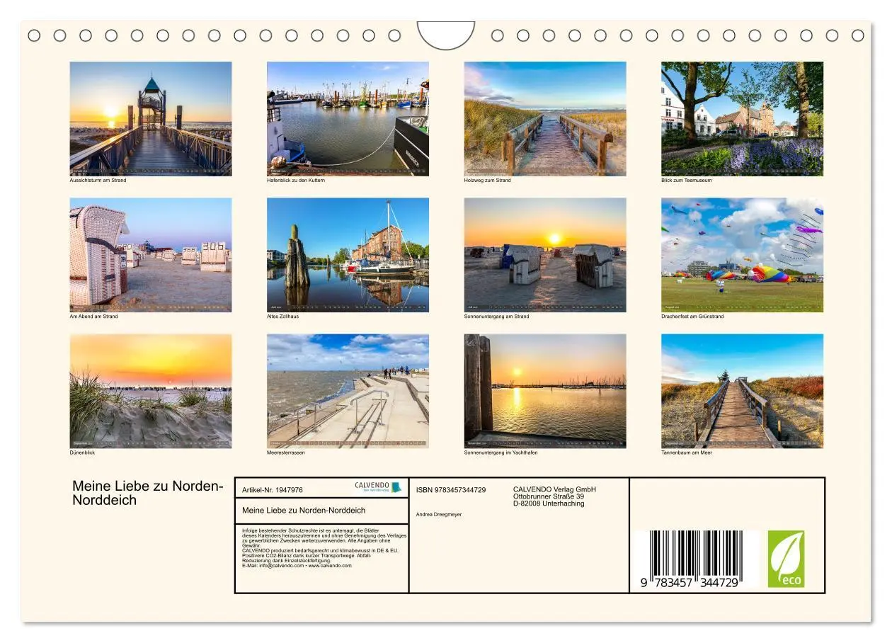 Bild: 9783457344729 | Meine Liebe zu Norden-Norddeich (Wandkalender 2026 DIN A4 quer),...