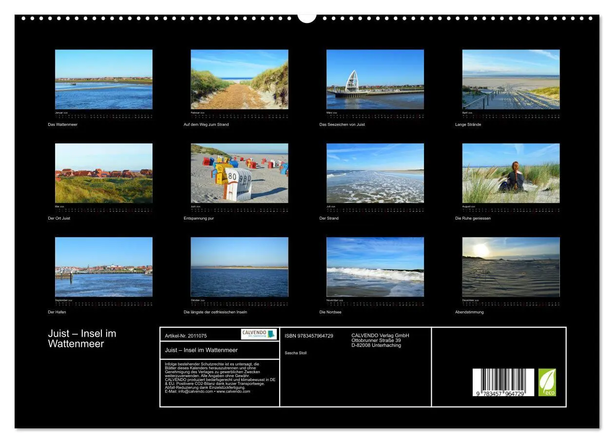 Bild: 9783457964729 | Juist - Insel im Wattenmeer (hochwertiger Premium Wandkalender 2026...