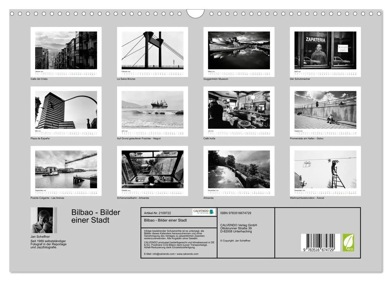 Bild: 9783516674729 | Bilbao - Bilder einer Stadt (Wandkalender 2026 DIN A3 quer),...