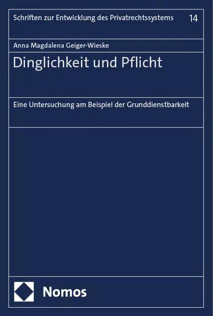 Cover: 9783756014729 | Dinglichkeit und Pflicht | Anna Magdalena Geiger-Wieske | Taschenbuch
