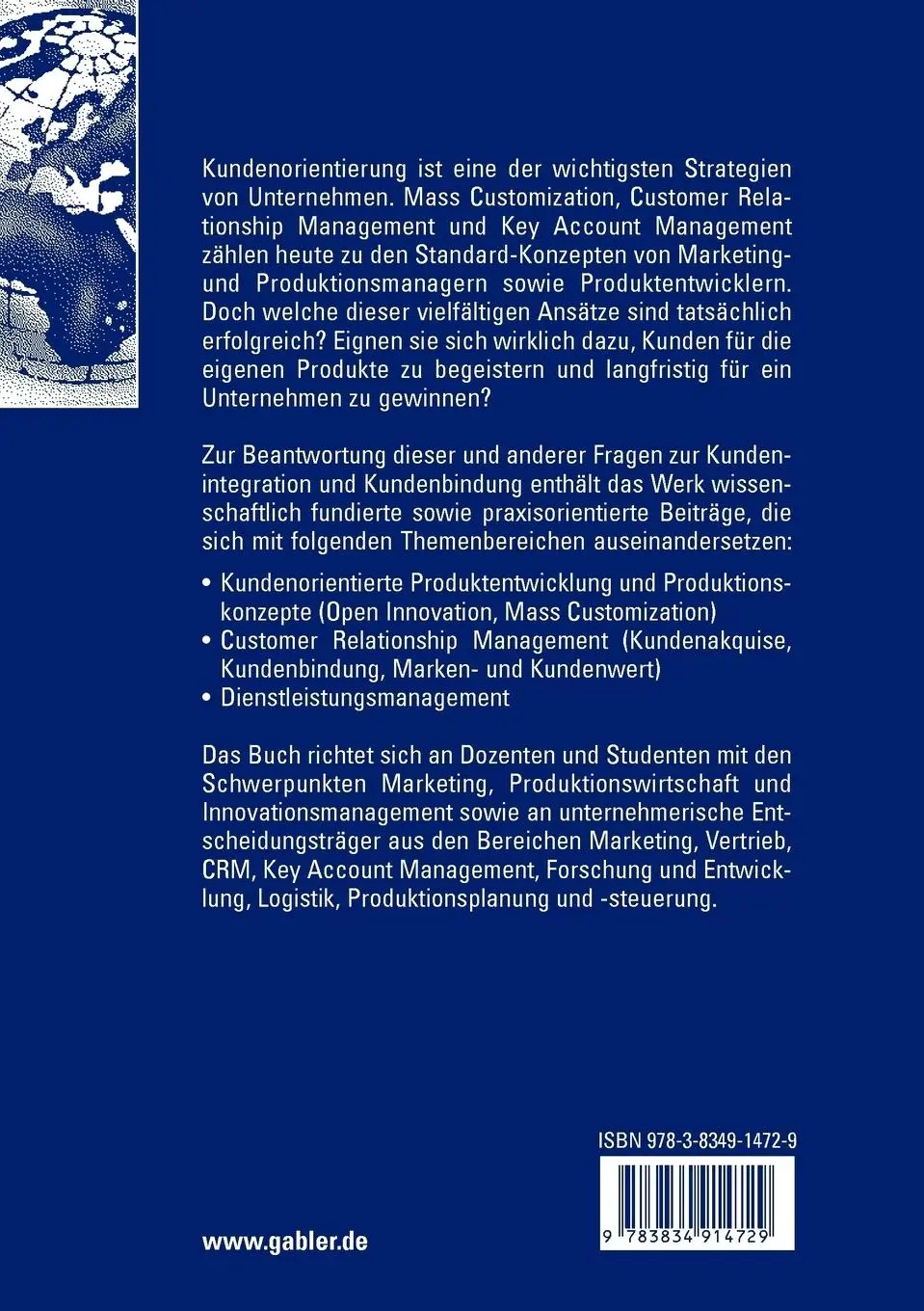 Rückseite: 9783834914729 | Kundenintegration und Kundenbindung | Rainer Souren (u. a.) | Buch
