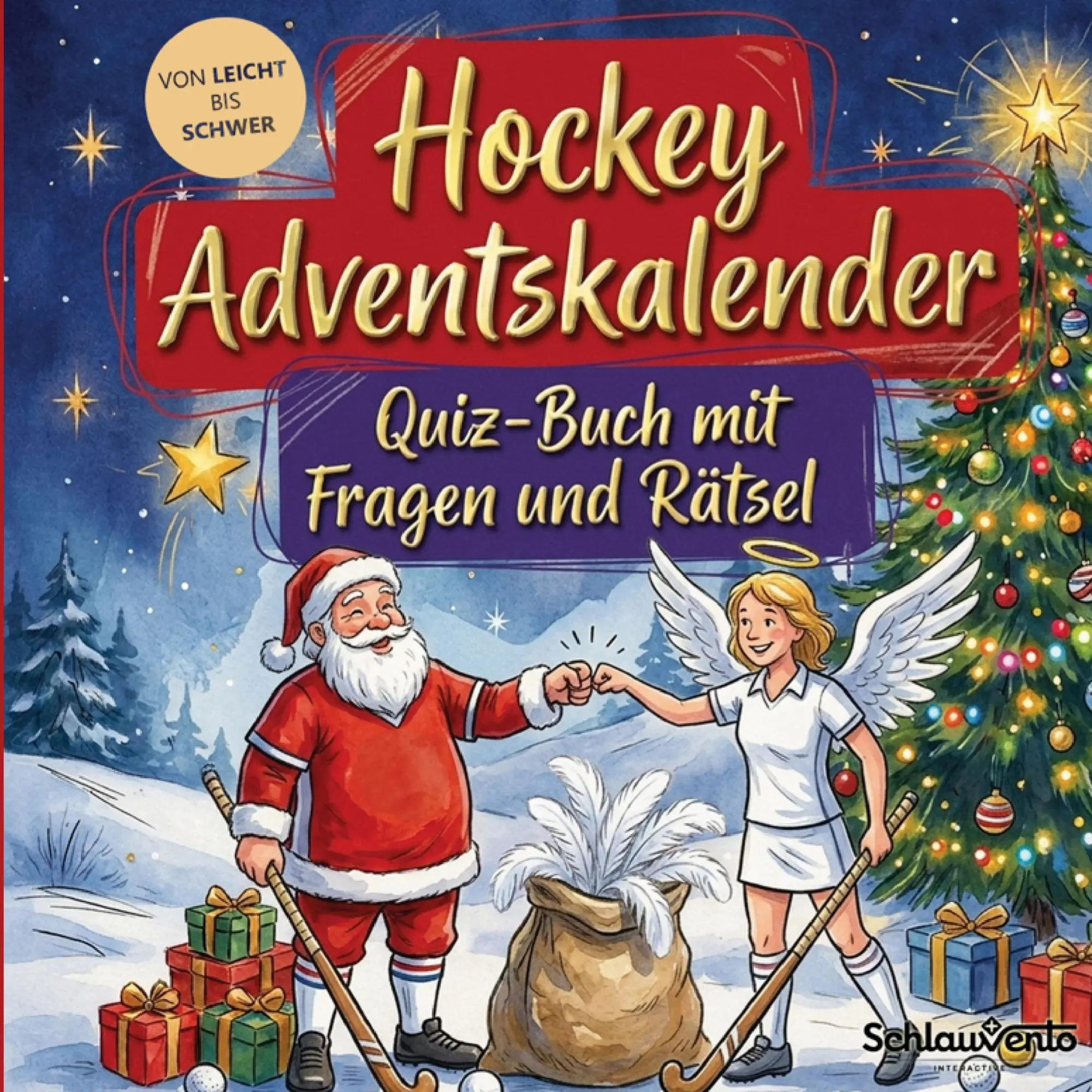 Cover: 9783693194829 | Hockey-Adventskalender: Quiz-Buch mit Fragen und Rätsel | Interactive