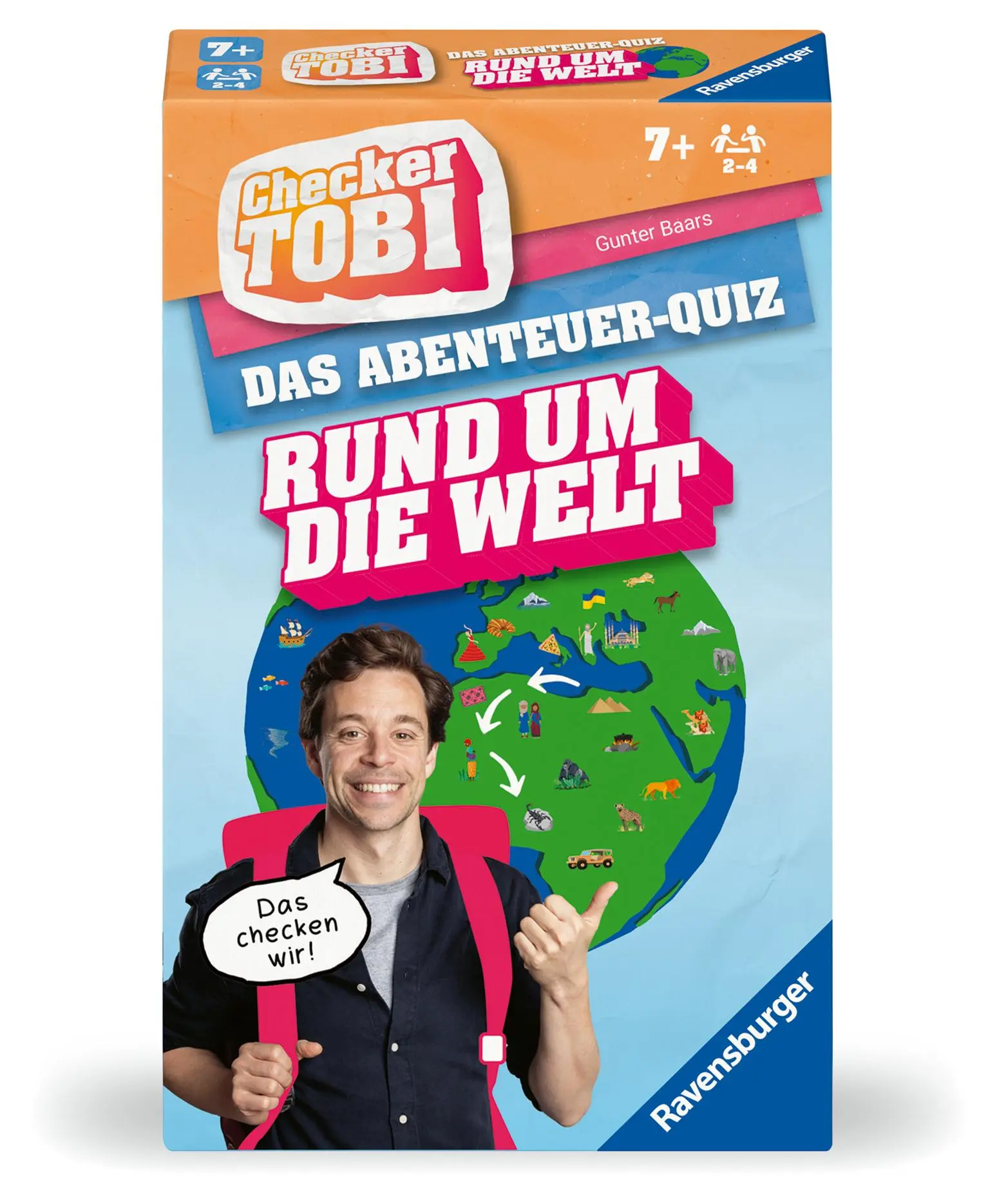 Cover: 4005556234929 | Checker Tobi: Rund um die Welt - Reisespiel ab 7 Jahre | Gunter Baars