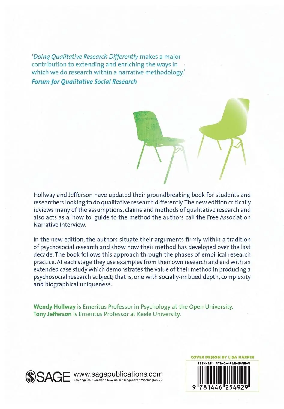 Rückseite: 9781446254929 | Doing Qualitative Research Differently | A Psychosocial Approach