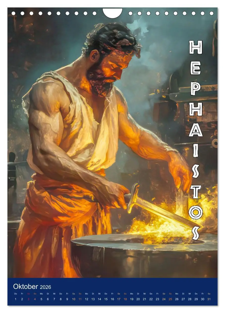 Bild: 9783457254929 | Zeus - Umringt von griechischen Göttern (Wandkalender 2026 DIN A4...