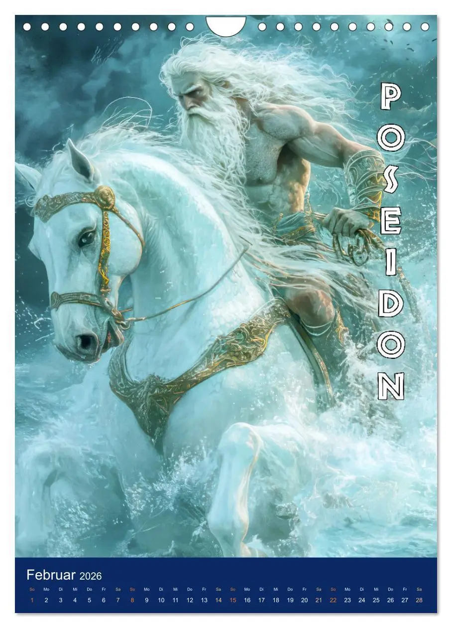 Bild: 9783457254929 | Zeus - Umringt von griechischen Göttern (Wandkalender 2026 DIN A4...