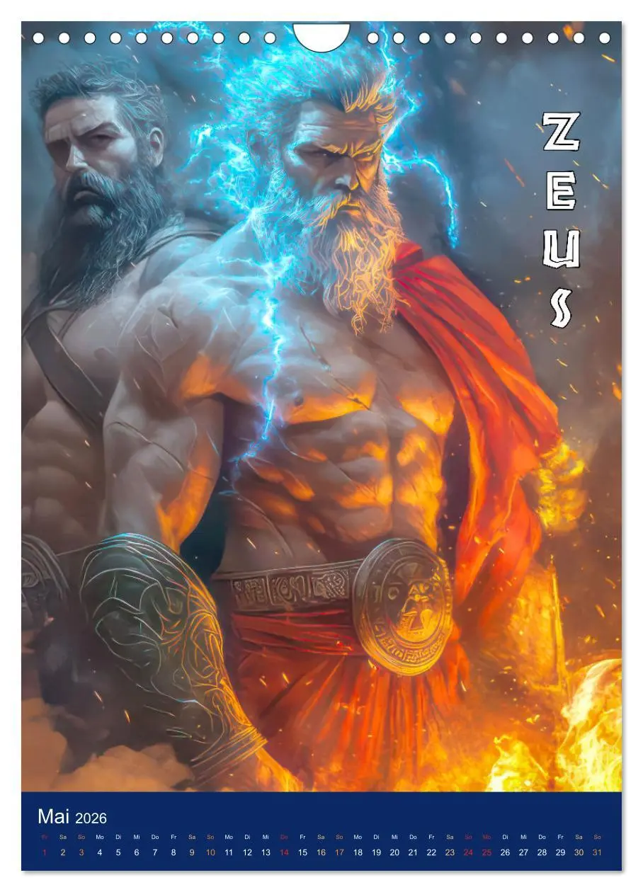 Bild: 9783457254929 | Zeus - Umringt von griechischen Göttern (Wandkalender 2026 DIN A4...