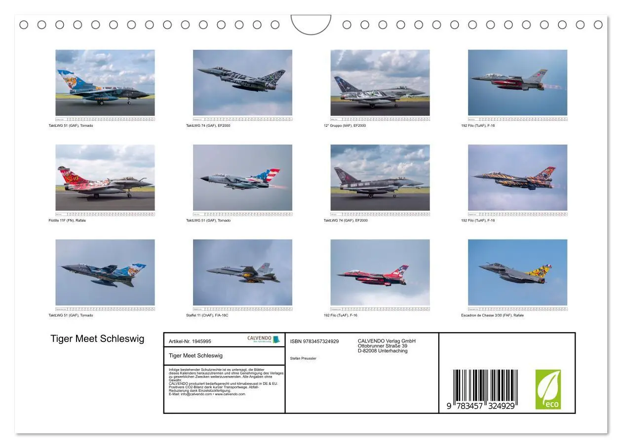 Bild: 9783457324929 | Tiger Meet Schleswig (Wandkalender 2026 DIN A4 quer), CALVENDO...