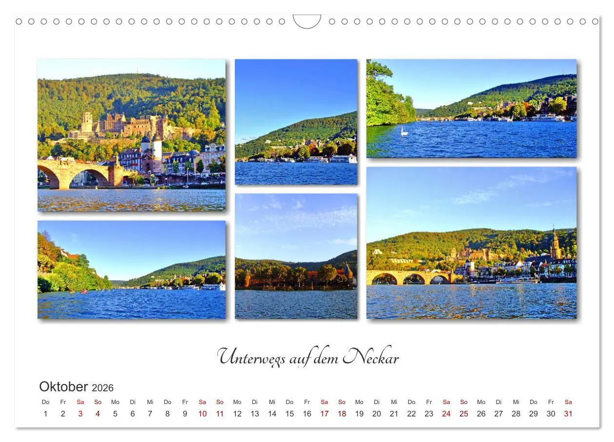 Bild: 9783457874929 | Heidelberg Fotocollagen (Wandkalender 2026 DIN A3 quer), CALVENDO...