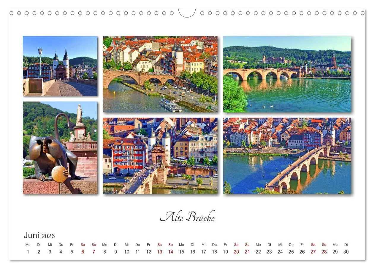 Bild: 9783457874929 | Heidelberg Fotocollagen (Wandkalender 2026 DIN A3 quer), CALVENDO...