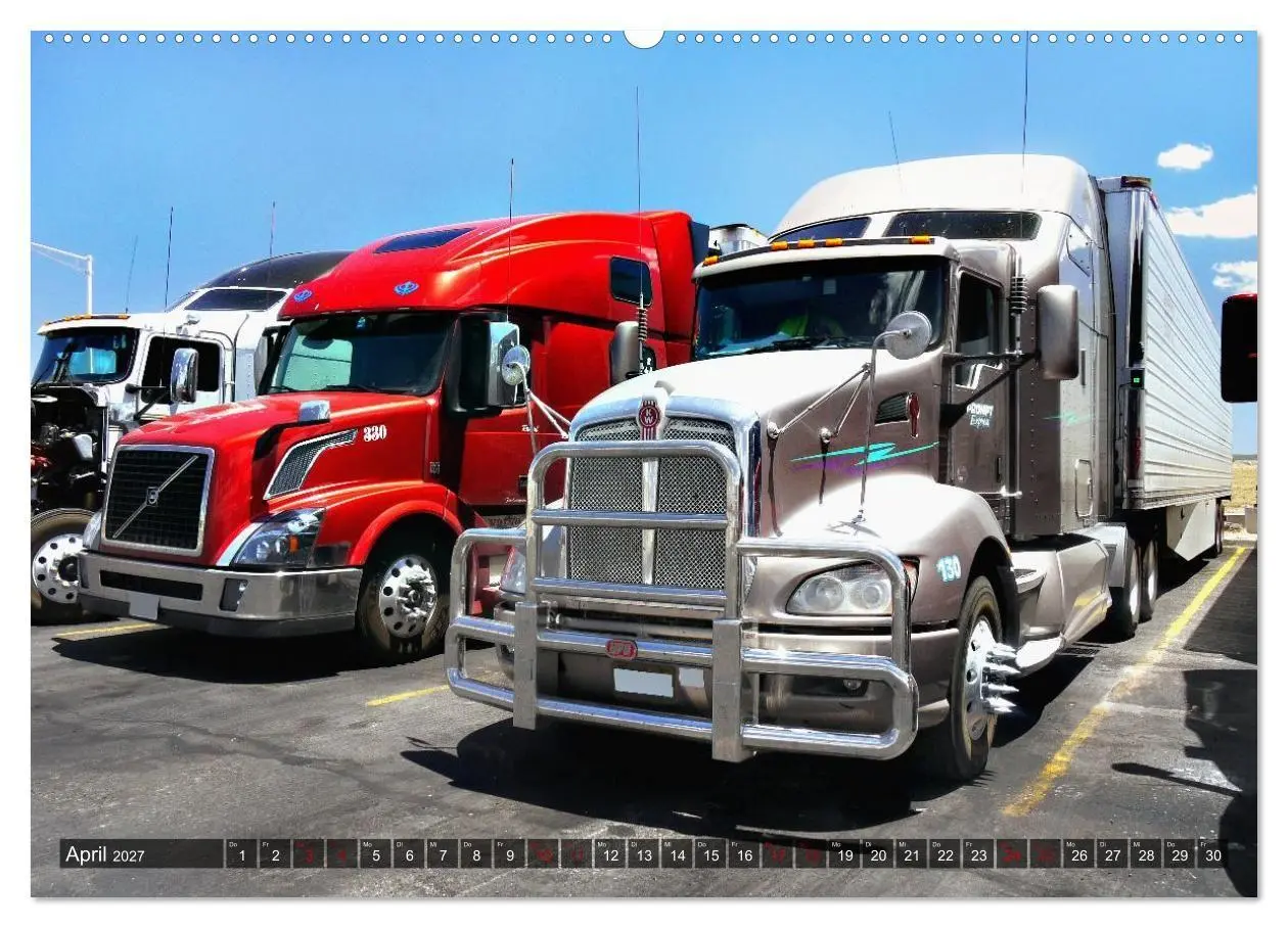 Bild: 9783516964929 | Amerikanische Lastwagen - Trucks (hochwertiger Premium Wandkalender...