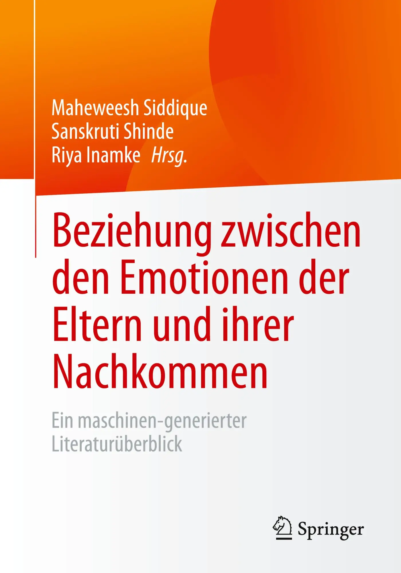 Beziehung zwischen den Emotionen der Eltern und ihrer Nachkommen - Neuware