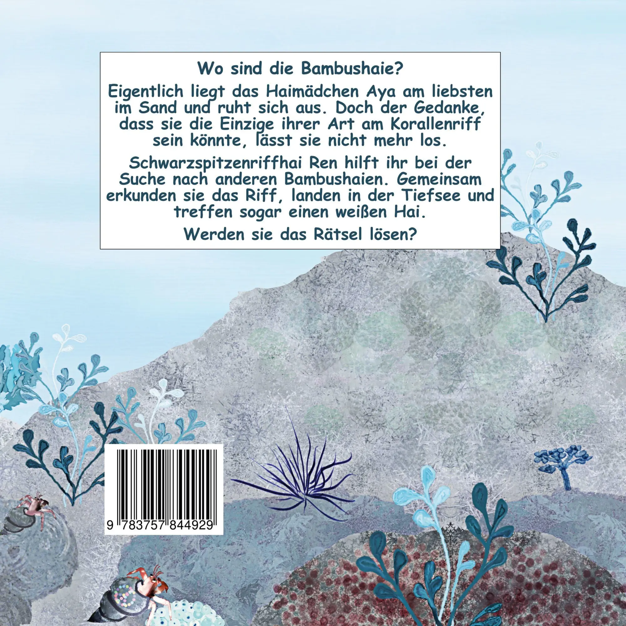 Rückseite: 9783757844929 | Wo sind die Bambushaie? | Britt Älling | Taschenbuch | 36 S. | Deutsch