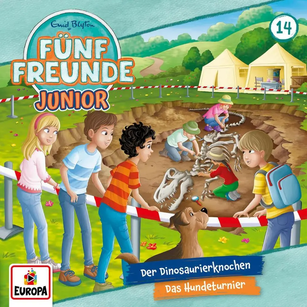 Cover: 198029545029 | Fünf Freunde Junior 14: Der Dinosaurierknochen / Das Hundeturnier | CD