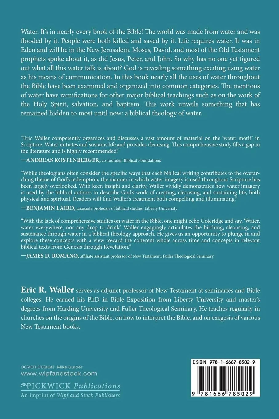 Rückseite: 9781666785029 | A Biblical Theology of Water | Eric R. Waller | Taschenbuch | Englisch