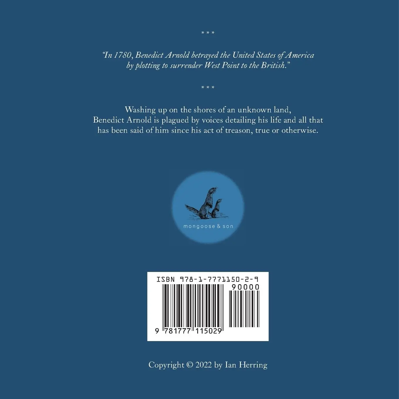 Rückseite: 9781777115029 | The Odyssey of Benedict Arnold | Volume I | Ian Herring | Taschenbuch