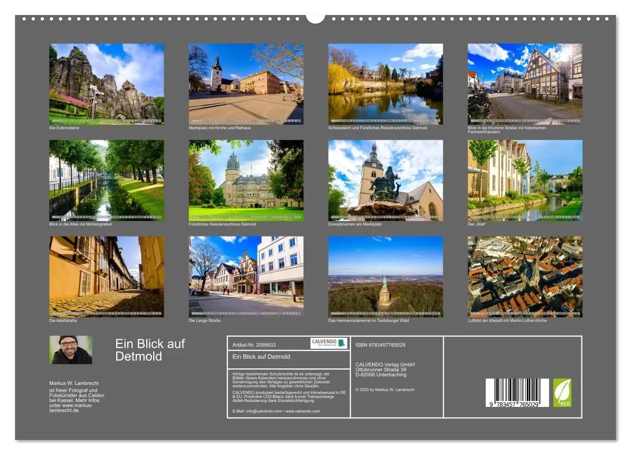 Bild: 9783457765029 | Ein Blick auf Detmold (hochwertiger Premium Wandkalender 2026 DIN...