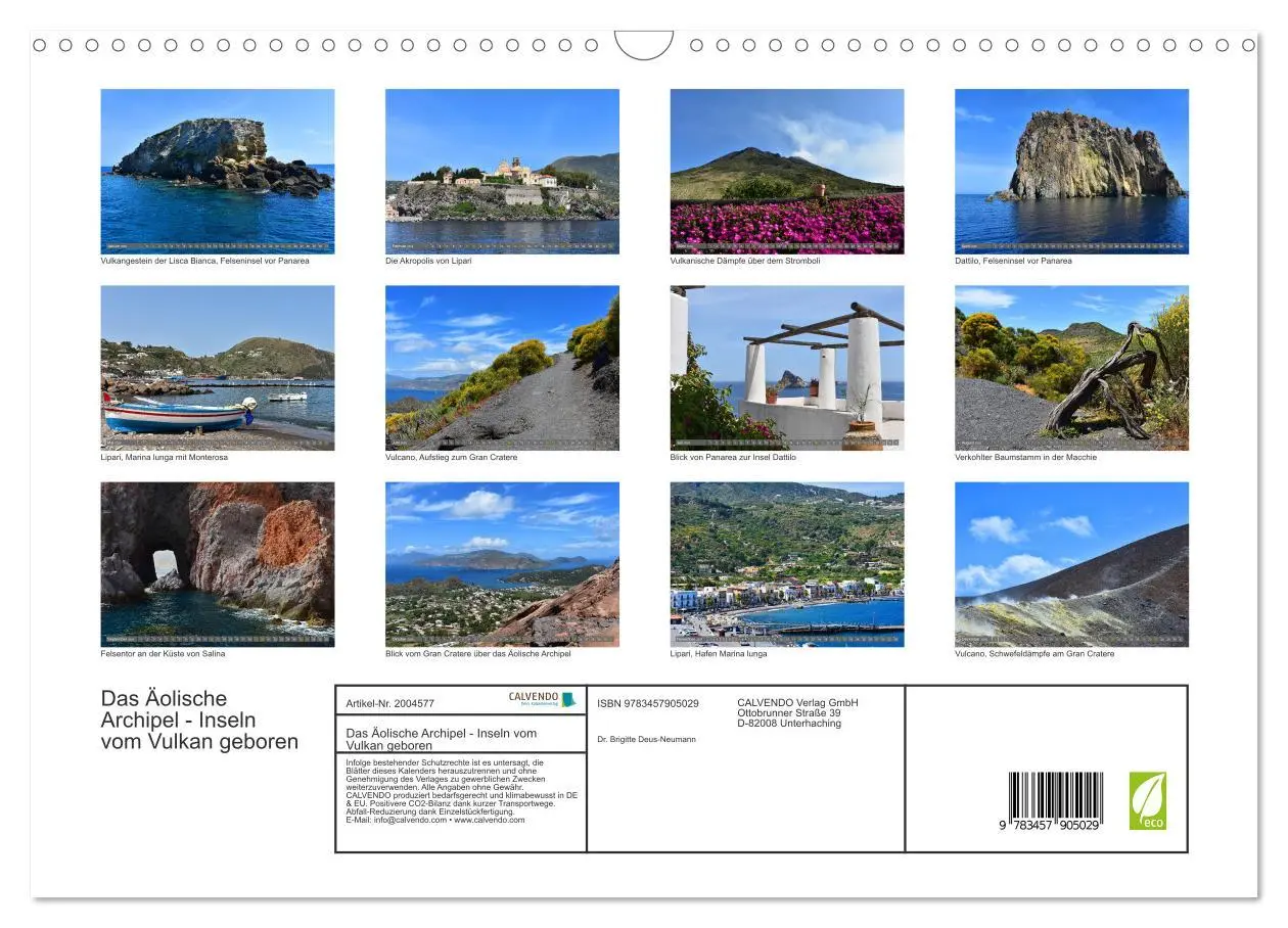 Bild: 9783457905029 | Das Äolische Archipel - Inseln vom Vulkan geboren (Wandkalender...