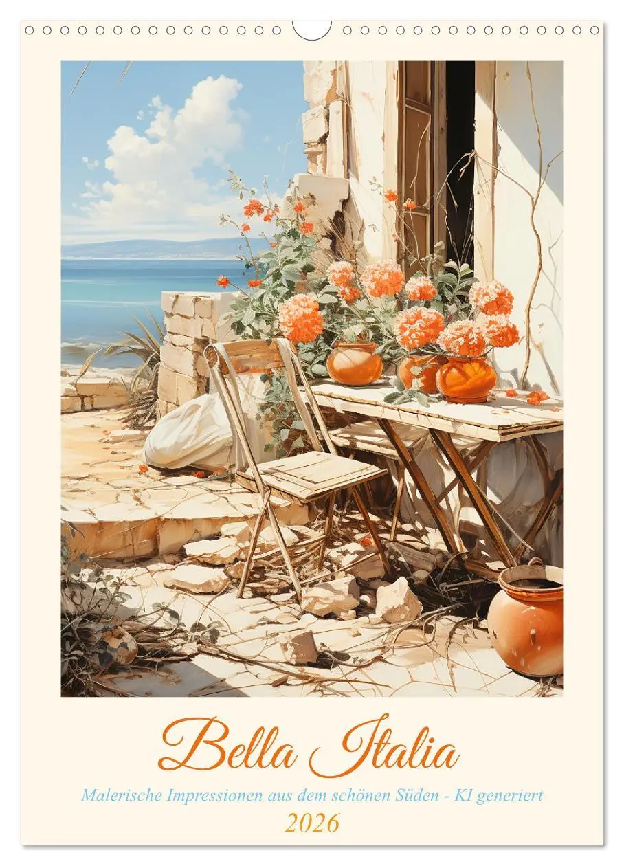 Cover: 9783516305029 | Bella Italia (Wandkalender 2026 DIN A3 hoch), CALVENDO Monatskalender