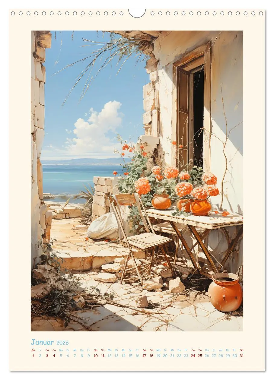 Bild: 9783516305029 | Bella Italia (Wandkalender 2026 DIN A3 hoch), CALVENDO Monatskalender