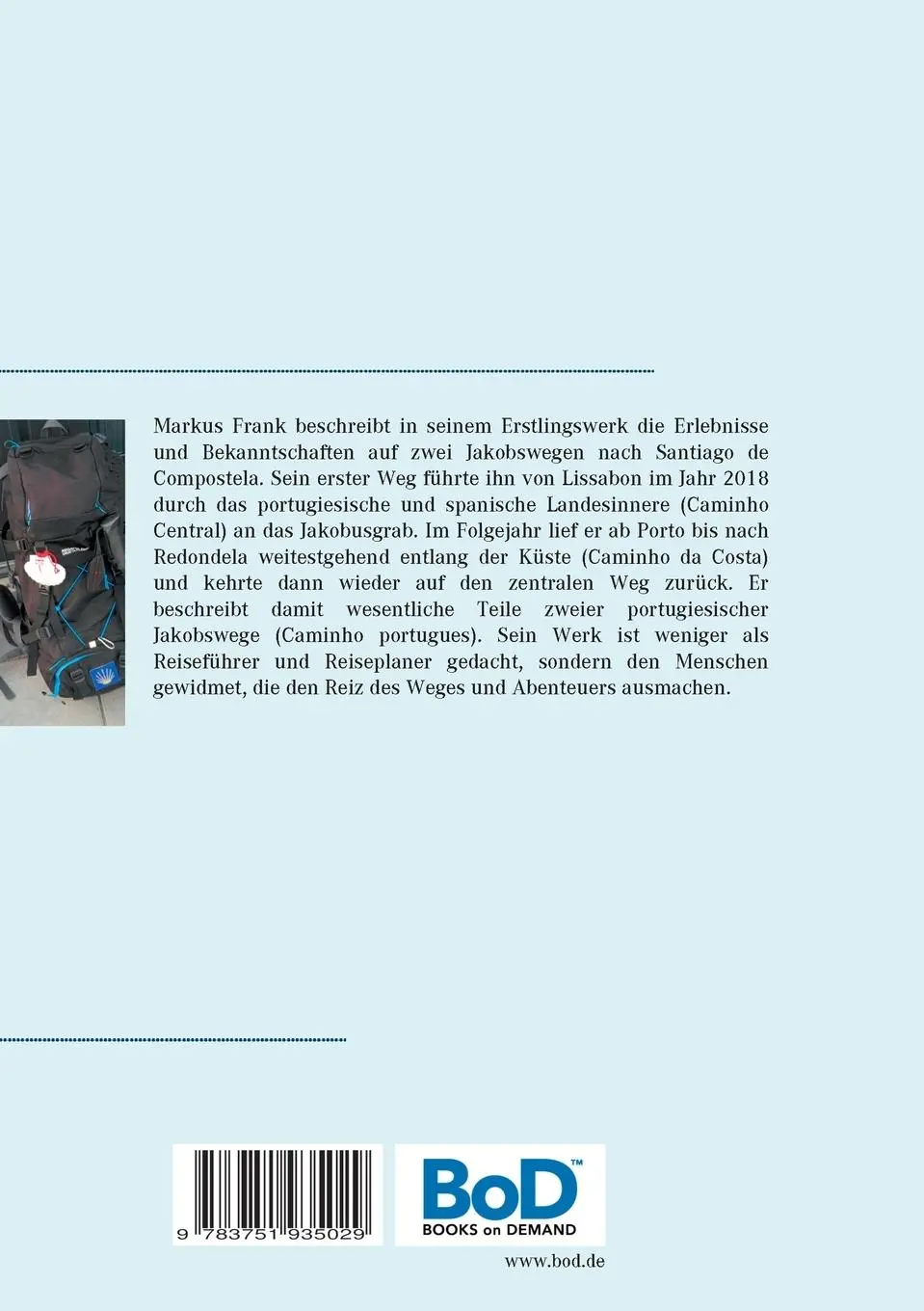 Rückseite: 9783751935029 | Froh zu sein bedarf es wenig... | Markus Frank | Taschenbuch | 248 S.