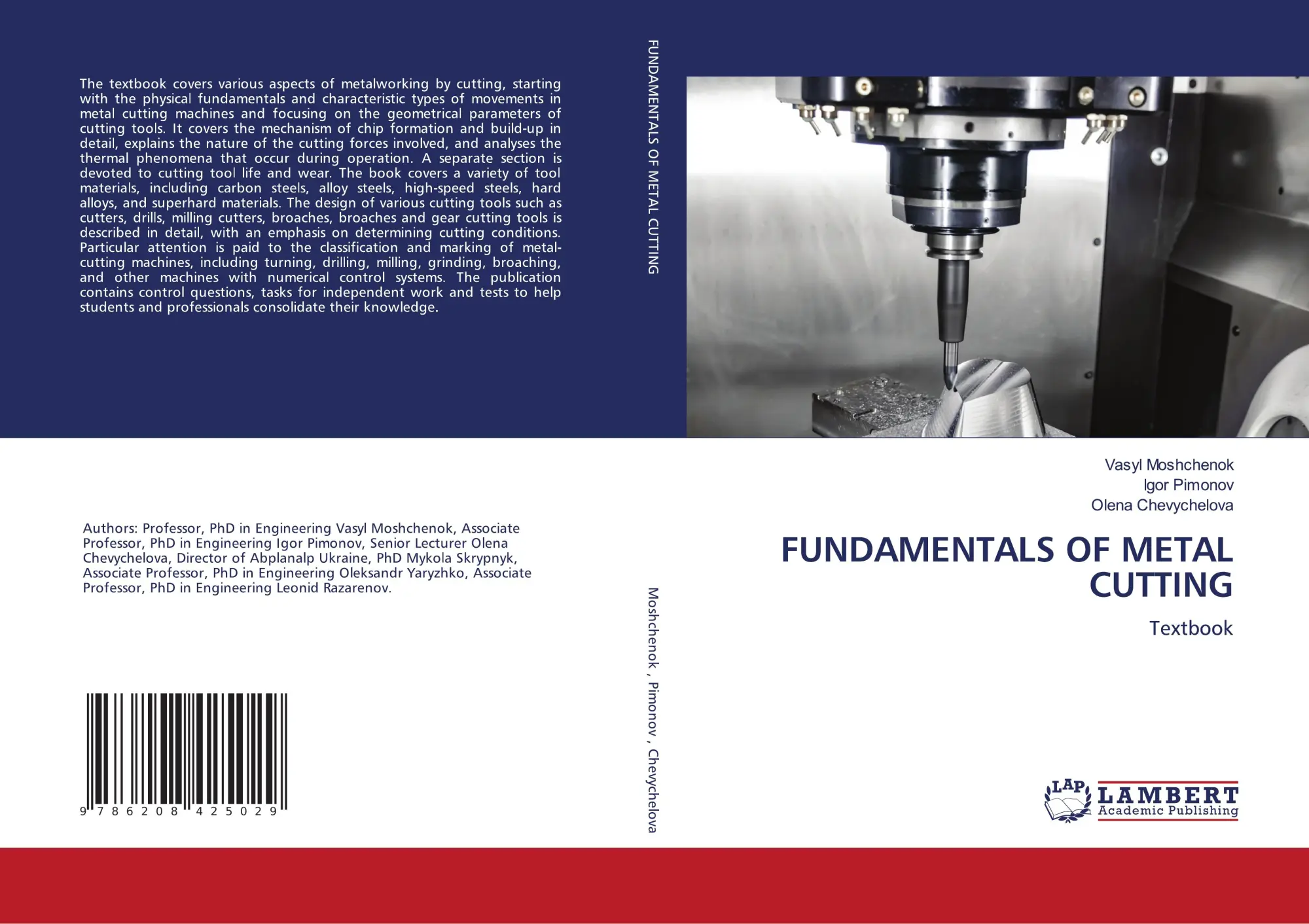 Cover: 9786208425029 | FUNDAMENTALS OF METAL CUTTING | Textbook | Vasyl Moshchenok (u. a.)
