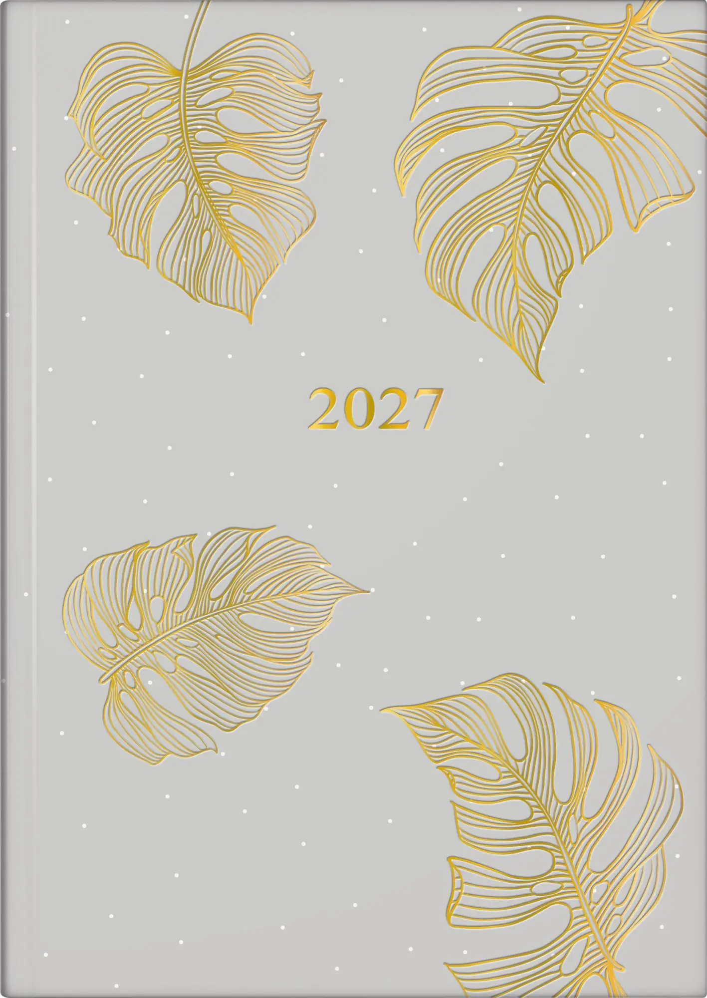 rido/idé 7028507037 Buchkalender Premium Young Line 2027 "Monstera" A5, Papier