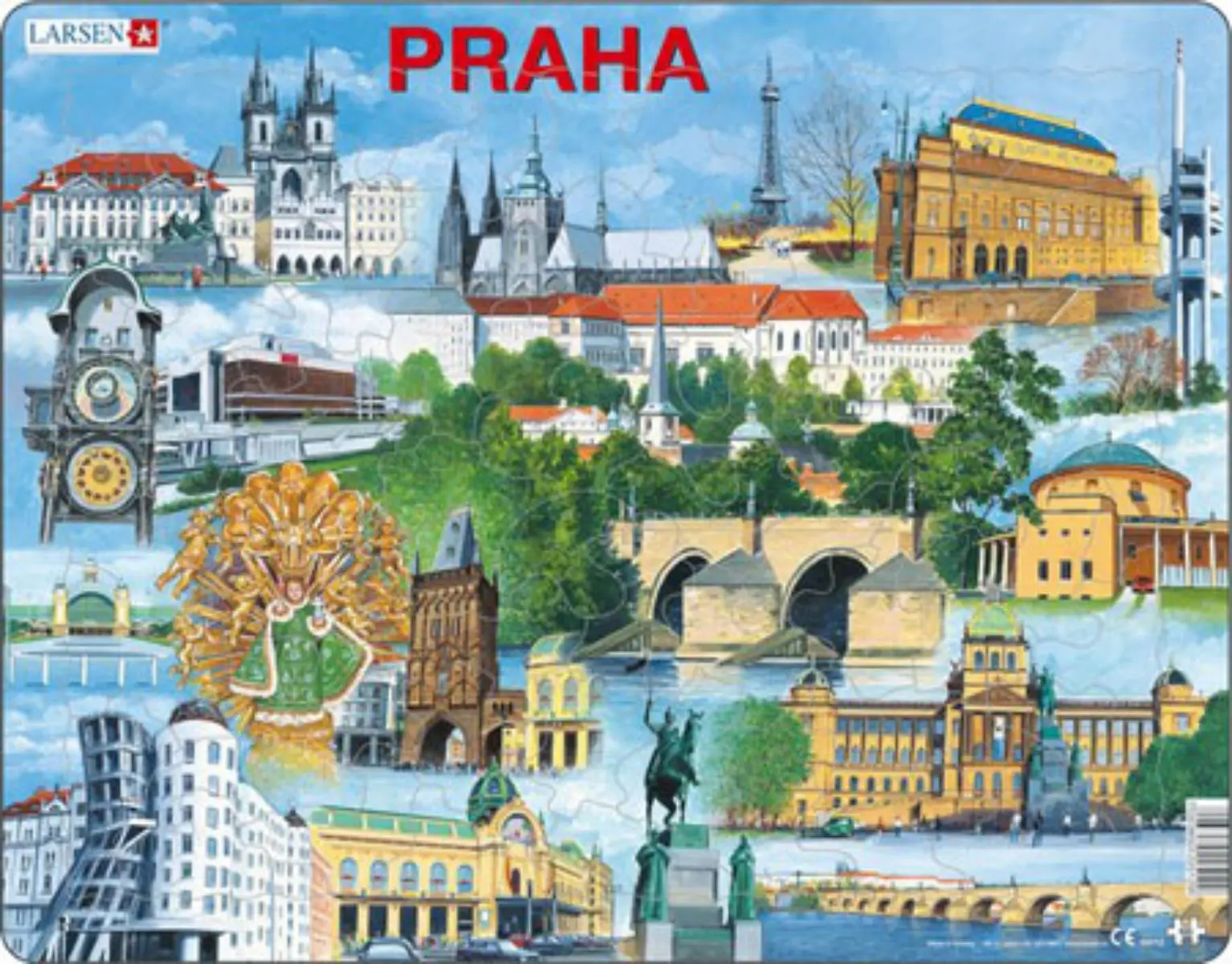 Cover: 7023850225129 | Puzzle - Prag (touristisch) | Puzzle | 2019 | Larsen